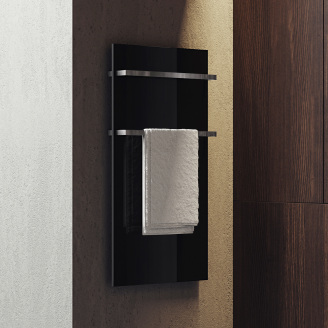 Полотенцесушитель электрический ONYX s2L 900x470 mm Черный матовий