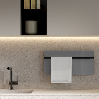 Полотенцесушитель электрический ONYX s1L 300x620 mm Cерый матовый