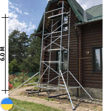 Вышка-тура алюминиевая базовый комплект ВТ8 с двумя надстройками Стандарт 