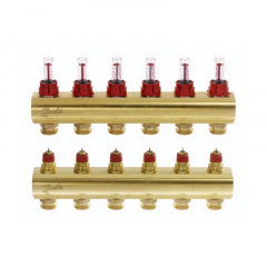 Коллектор Danfoss FHF-6F с расходомерами Чернигов