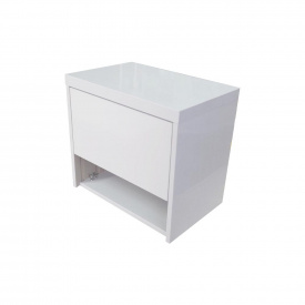 Пластиковая подвесная тумба Mikola-M 3 в 1 50 см Белый