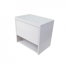 Пластиковая подвесная тумба Mikola-M 3 в 1 70 см Белый