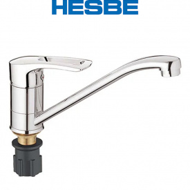 Смеситель для кухни елка на гайке 25см HESBE Germes (Chr-555)