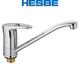 Смеситель для кухни елка на гайке HESBE CEBA (Chr-555) 25см