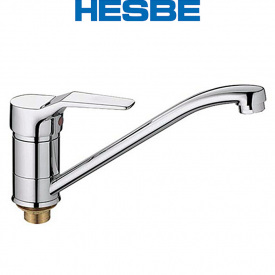 Смеситель для кухни елка на гайке HESBE ZEON (Chr-555) 25см