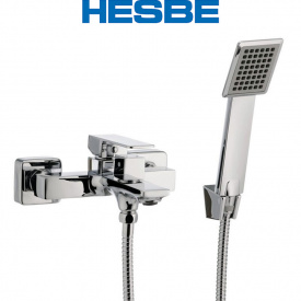 Смеситель для ванны короткий нос HESBE MILLER EURO (Chr-009)