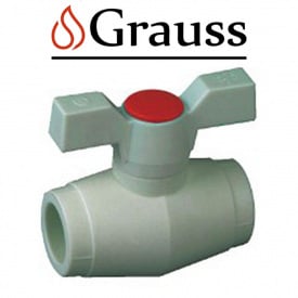 Grauss Кран кульовий для гарячої води 25 (метелик), Німеччина