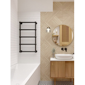 Полотенцесушитель водяной Terma Retro 800x504 Black mat