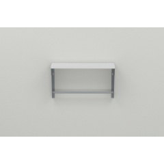 Полка настенная Ferrum-decor Свит 300x500x150 металл Серый ДСП Белое 16 мм (SVI0015) Харьков