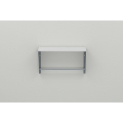 Полка настенная Ferrum-decor Свит 300x500x150 металл Серый ДСП Белое 16 мм (SVI0015) Харьков