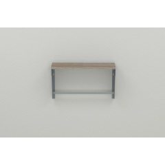 Полка настенная Ferrum-decor Свит 300x500x150 металл Серый ДСП Сонома Трюфель 16 мм (SVI0019) Хмельницкий