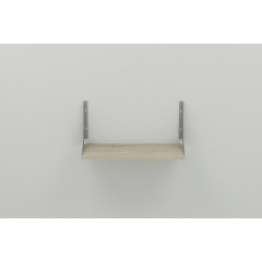 Полиця настінна Ferrum-decor Ханді 2 240x500x240 метал Сірий ДСП Сонома 16 мм (XND0018) Павлоград
