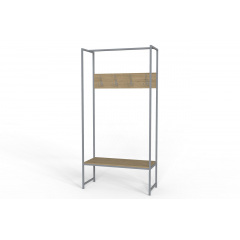 Вешалка напольная Ferrum-decor Трелис 12 180x90x38 см Дуб Сонома / Серый (XK00286) Одесса