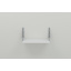 Полка настенная Ferrum-decor Ханди 2 240x600x240 металл Серый ДСП Белое 16 мм (XND0036) Володарск-Волынский