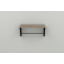 Полка настенная Ferrum-decor Комфи 260x700x240 металл Черный ДСП Сонома Трюфель 16 мм (KOM0047) Киев