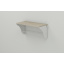 Полка настенная Ferrum-decor Комфи 260x500x240 металл Белый ДСП Сонома 16 мм (KOM0011) Сумы