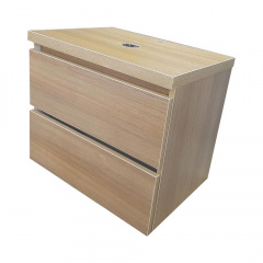 Подвесная пластиковая тумба The MIX Лями Wood 4236-oak mat ламинация под умывальник 50 см Дуб Новомосковск