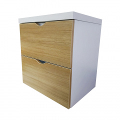 Пластиковая подвесная тумба The MIX Лями Wood 60 см Дуб Балаклея