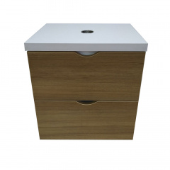 Пластиковая подвесная тумба The MIX Лями Wood 60 см Дуб Балаклея
