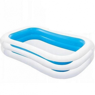 Бассейн надувной Intex 262х175х56 см 769 л Blue and White (56483)