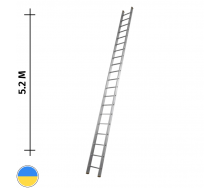 Лестница приставная алюминиевая на 18 ступеней (профессиональная) Стандарт