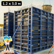 Щит для опалубки стеновой 1.2 х 3.0 м Техпром