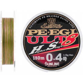 Шнур Sunline PE EGI ULT HS8 180m 0.117mm 3,9кг / 9lb (1658-07-34)