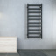 Полотенцесушитель электрический Terma SIMPLE 1080x500 Black mat с теном MOA Каменское