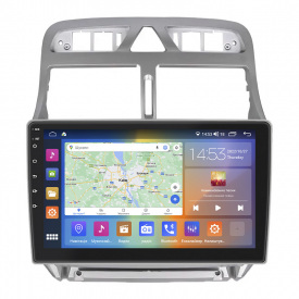 Штатная магнитола Lesko 9" Peugeot 307 I 2001-2005 4/64Gb CarPlay 4G Wi-Fi GPS Prime