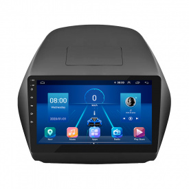Штатная магнитола Lesko 10" Hyundai Tucson II 2009-2015 6/128Gb 4G Wi-Fi GPS Top (9207-43656)