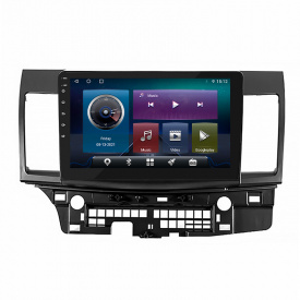 Штатная магнитола Lesko Mitsubishi Lancer X (2007-2017гг.) 10.1" 4+64Gb 4G+CarPlay Premium GPS