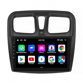 Штатная магнитола Lesko Renault Sandero II 2013-2018 9" 4/64Gb/ 4G/ Wi-Fi/ CarPlay Premium GPS (9822-35679)