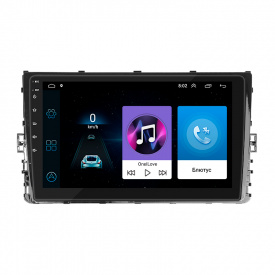 Штатная магнитола Lesko 9" Volkswagen Polo VI EU Market 2017-2021 1/16Gb/ Wi-Fi Optima (9670-38765)