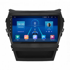 Штатная магнитола Lesko 9" Hyundai Santa Fe III 2012-2016 6/128Gb 4G Wi-Fi GPS Top (9204-43649)