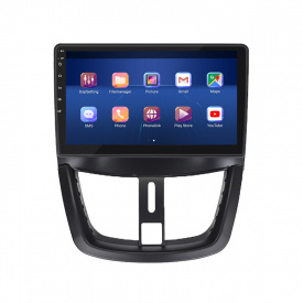 Штатная магнитола Lesko 9" Peugeot 207 I 2006-2009 6/128Gb 4G Wi-Fi GPS Top (7812-43762)