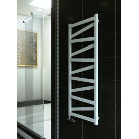 Рушникосушка комбінована Terma Vipera ONE 1230x500 White cream підключення S8