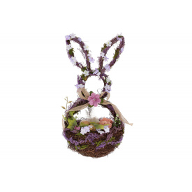 Декор пасхальный Зайка-корзина LI100247 BonaDi 40см