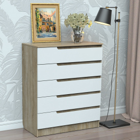 Комод Тиса Мебель 309 Дуб сонома Белый