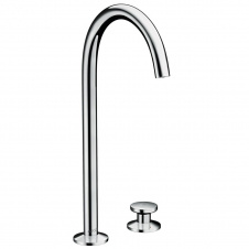 Смеситель для умывальника AXOR ONE Select 260 на 2 отверстия с донным клапаном push-open, хром (48060000)