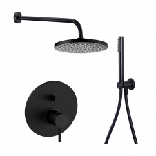 Душевая система Paffoni Light, черный (KITLIG015NO)