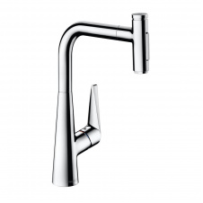 Смеситель для кухни Hansgrohe Talis Select 300 2jet с выдвижным изливом, хром (73867000)