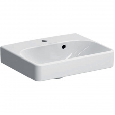 Умывальник подвесной Geberit Smyle Square 45х36, белый (500.222.01.1)