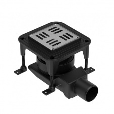 Душевой трап Waterway Spot X 10х10, корпус черный (WSX100001N2)