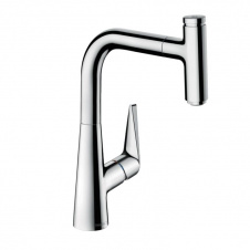 Смеситель для кухни Hansgrohe Talis Select M51 220 1Jet с вытяжным изливом, хром (72822000)