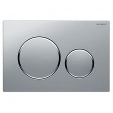 Клавиша смыва Geberit Sigma20, хром матовый/хром глянец (115.882.JQ.1)