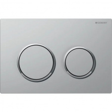 Смывная клавиша Geberit Omega20 для двойного смыва: матовый хром, крашеный, легко чистящийся (115.085.JQ.1)