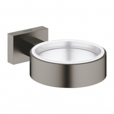 Держатель для стакана и мыльницы Grohe ESSENTIALS CUBE, матовый графит (40508AL1)