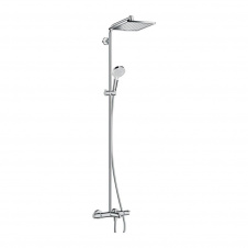 Душевая система Hansgrohe Crometta E Showerpipe 240 1jet для ванны с термостатом, хром (27298000)