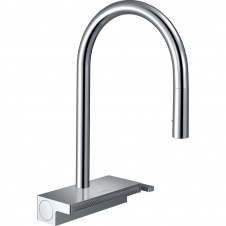 Смеситель кухонный Hansgrohe Aguno Select 170 3jet с вытяжным изливом Sbox, хром (73831000)