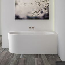 Ванна акриловая Knief Fresh XS Left 155x80, левый угол закруглен, щелевой перелив, белый глянцевый (0100237/010009106S)